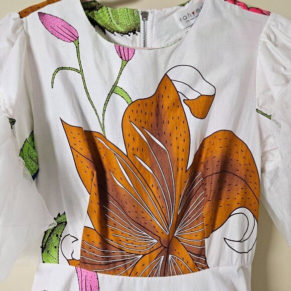 Rahyma Dress S Floral Ethnic Luxury African Print Fashion SS Full Skirt Boho - Picture 10 of 16